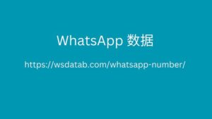 Whatsapp 数据